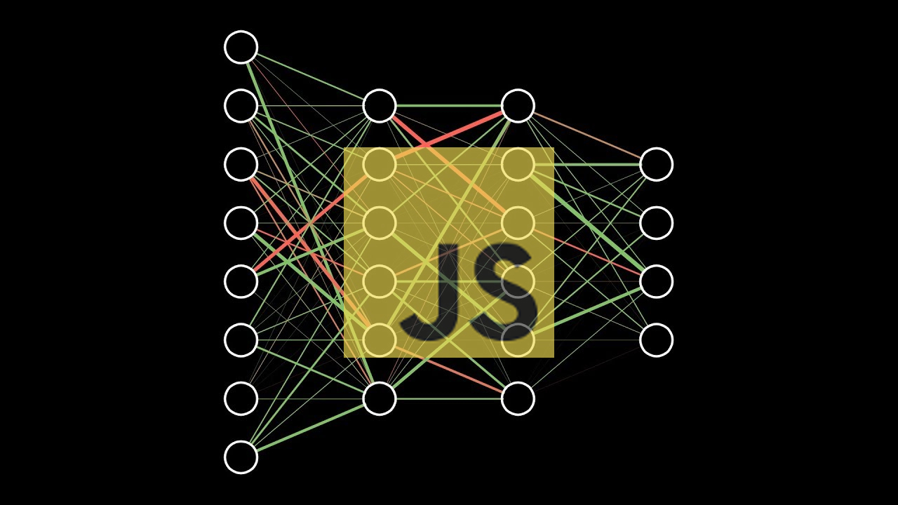 Neural network art with the JavaScript logo
